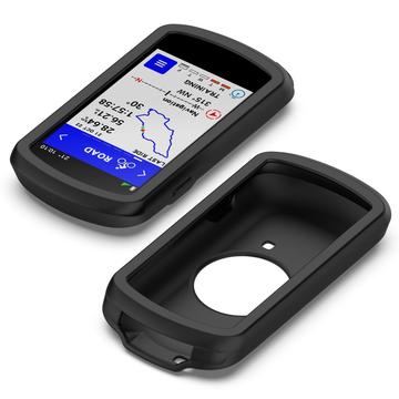 Garmin Edge 1040:lle Naarmuuntumaton pehmeä silikonikotelo pyöräily GPS-tietokoneen suojakotelo - musta