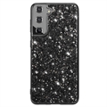 Glitter Series Samsung Galaxy S23 5G Hybridikotelo - Musta