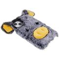 Fluffy Plush iPhone 14 Plus Hybridikotelo - Harmaa Sika