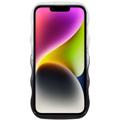 Wavy Edge Gradient iPhone 14 Plus TPU Suojakuori - Musta