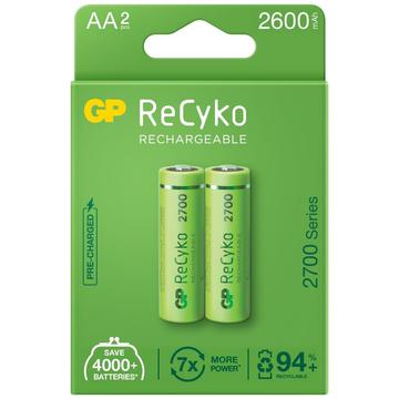 GP ReCyko 2700 ladattavat AA-paristot 2600mAh