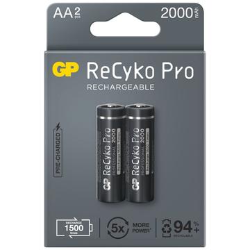 GP ReCyko Pro ladattavat AA-paristot 2000mAh