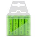 GP ReCyko+ 2700 ladattavat AA-paristot 2600mAh ja muovirasia - 4 kpl.