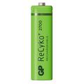 GP ReCyko+ 2700 ladattavat AA-paristot 2600mAh ja muovirasia - 4 kpl.