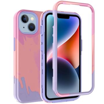 Stylish Gradient iPhone 14 Plus Hybridikotelo - Oranssi