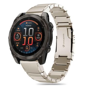 Garmin Fenix 5/6/6 Pro/7/8/E Tech-Protect SteelBand - ruostumattomasta teräksestä valmistettu hihna - 43mm