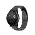 Garmin Fenix 5S/5S Plus/6S/6S Plus/7S Ruostumaton Teräsranneke - Musta