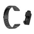 Garmin Fenix 5S/5S Plus/6S/6S Plus/7S Ruostumaton Teräsranneke - Musta