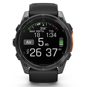 Garmin Fenix 8 urheiluälykello - 51mm - musta / liuskekivenharmaa