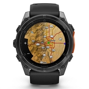 Garmin Fenix 8 urheiluälykello - 51mm - musta / liuskekivenharmaa