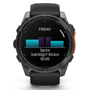 Garmin Fenix 8 urheiluälykello - 51mm - musta / liuskekivenharmaa