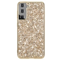 Samsung Galaxy S21 FE 5G Glitter Series Hybridikotelo - Kulta