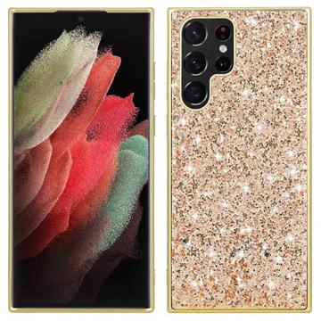 Glitter Series Samsung Galaxy S23 Ultra 5G Hybridikotelo - Kulta