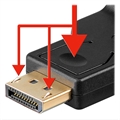 Goobay DisplayPort / VGA Sovitin 1.1 - 15cm - Musta