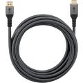 Goobay Plus punottu DisplayPort-HDMI-kaapeli 4K/60Hz - 2m - harmaa