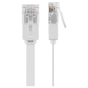 Goobay RJ45 Litteä Verkkokaapeli U/UTP CAT 6 - 7m - Valkoinen