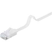 Goobay RJ45 Litteä Verkkokaapeli U/UTP CAT 6 - 7m - Valkoinen