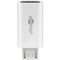 Goobay USB-C naaras Micro USB uros sovitin - Valkoinen