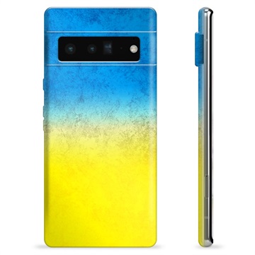 Google Pixel 6 Pro TPU Kotelo Ukrainan Lippu - Kaksisävyinen