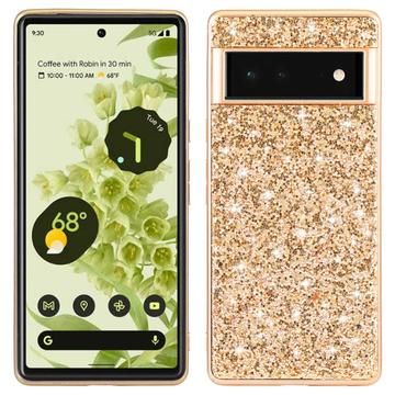 Google Pixel 8a Glitter Series Hybridikotelo - Kulta