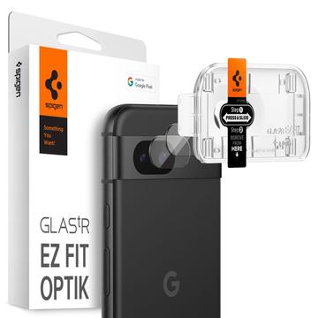 Google Pixel 8a Spigen Glas.tR Ez Fit Optik kameran objektiivin suojus - Kirkas