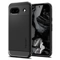 Google Pixel 8a Spigen Rugged Armor TPU-Kotelo - Musta