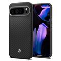 Google Pixel 9 Pro XL Spigen Enzo Aramid kotelo - Matta musta