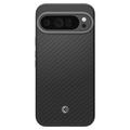 Google Pixel 9 Pro XL Spigen Enzo Aramid kotelo - Matta musta