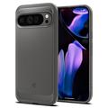 Google Pixel 9 Pro XL Spigen Rugged Armor TPU-Kotelo - Marmorin harmaa