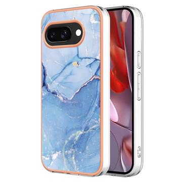 Google Pixel 9a Marble Pattern Galvanoitu TPU-Suojakotelo