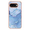 Google Pixel 9a Marble Pattern Galvanoitu TPU-Suojakotelo