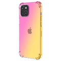 Kaltevuus Iskunkestävä iPhone 14 TPU Suojakuori - Pinkki / Kulta