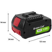 Green Cell akku Bosch GBA 18V 4Ah:n akkuun