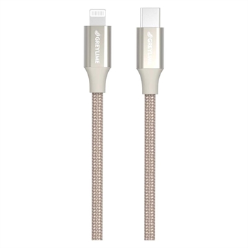 GreyLime 18W Punottu USB-C / Lightning Kaapeli - MFi Sertifioitu - 1m