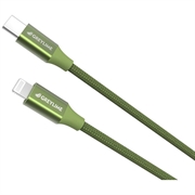 GreyLime 18W Punottu USB-C / Lightning Kaapeli - MFi Sertifioitu - 2m - Vihreä