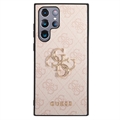 Guess 4G Big Metal Logo Samsung Galaxy S23 Ultra 5G Hybridikotelo - Pinkki