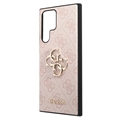 Guess 4G Big Metal Logo Samsung Galaxy S23 Ultra 5G Hybridikotelo - Pinkki