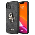 Guess 4G Big Metal Logo iPhone 13 Hybridikotelo - Musta