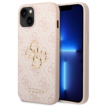 iPhone 15 Plus Guess 4G Big Metal Logo Hybridikotelo - Pinkki