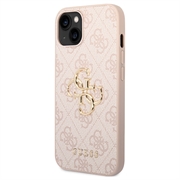 iPhone 15 Plus Guess 4G Big Metal Logo Hybridikotelo - Pinkki