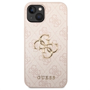 iPhone 15 Plus Guess 4G Big Metal Logo Hybridikotelo - Pinkki