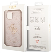 iPhone 15 Plus Guess 4G Big Metal Logo Hybridikotelo - Pinkki