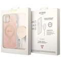 Guess 4G Edition Bundle Pack iPhone 14 Kotelo & Langaton Laturi