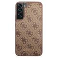 Guess 4G Metal Gold Logo Samsung Galaxy S23+ 5G Hybridikotelo - Ruskea