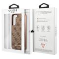 Guess 4G Metal Gold Logo Samsung Galaxy S23+ 5G Hybridikotelo - Ruskea