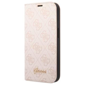 Guess 4G Metal Gold Logo iPhone 14 Plus Lompakkokotelo