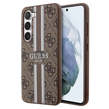 Guess 4G Printed Stripe Samsung Galaxy S23+ 5G Hybridikotelo - Ruskea