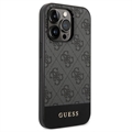 Guess 4G Stripe iPhone 14 Pro Hybridikotelo - Harmaa