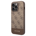 Guess 4G Stripe iPhone 13 Pro Hybridikotelo - Ruskea