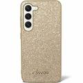 Samsung Galaxy S24 Guess Glitter Flakes Metal Logo Hybridikotelo